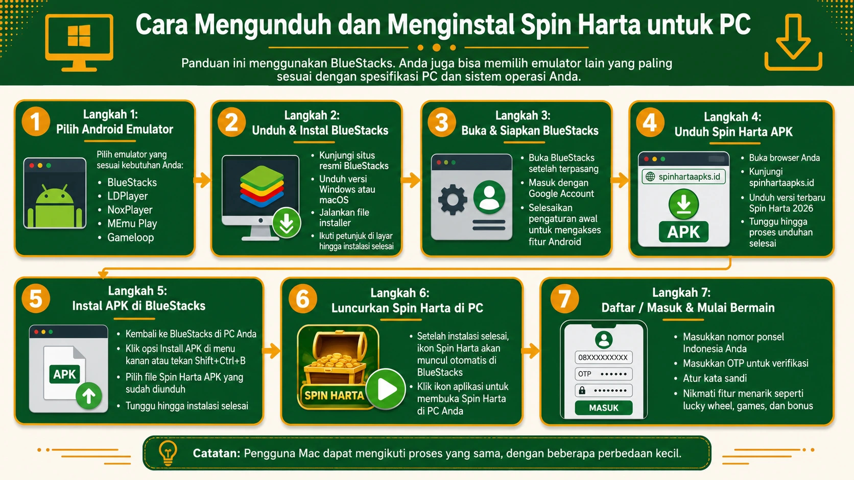 Instalasi Spin Harta di PC menggunakan BlueStacks